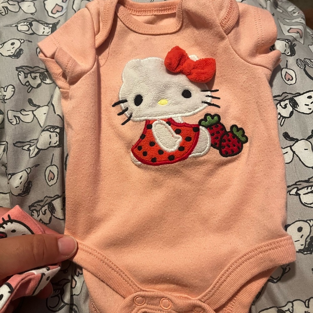 Sanrio Peach Hello Kitty Bodysuit